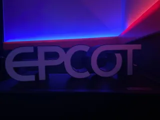 EPCOT logo sign