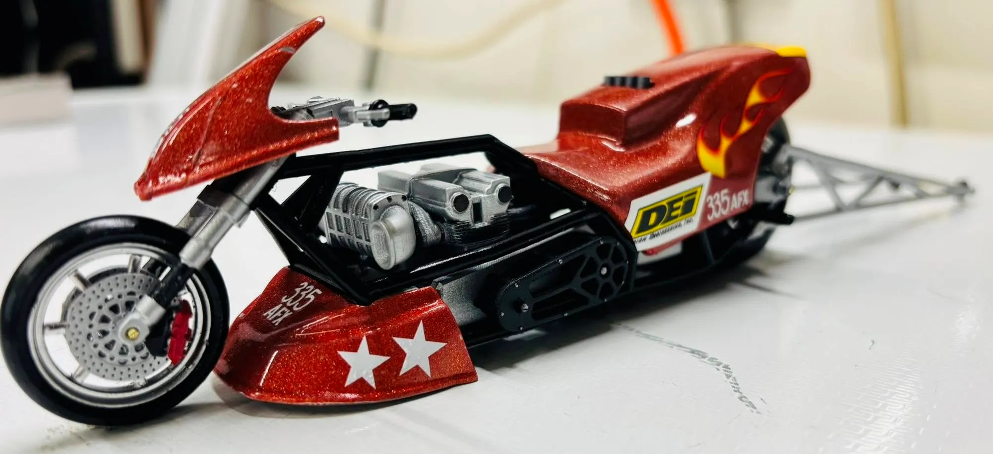 Top fuel dragster motorcycle Scale 1:25-0