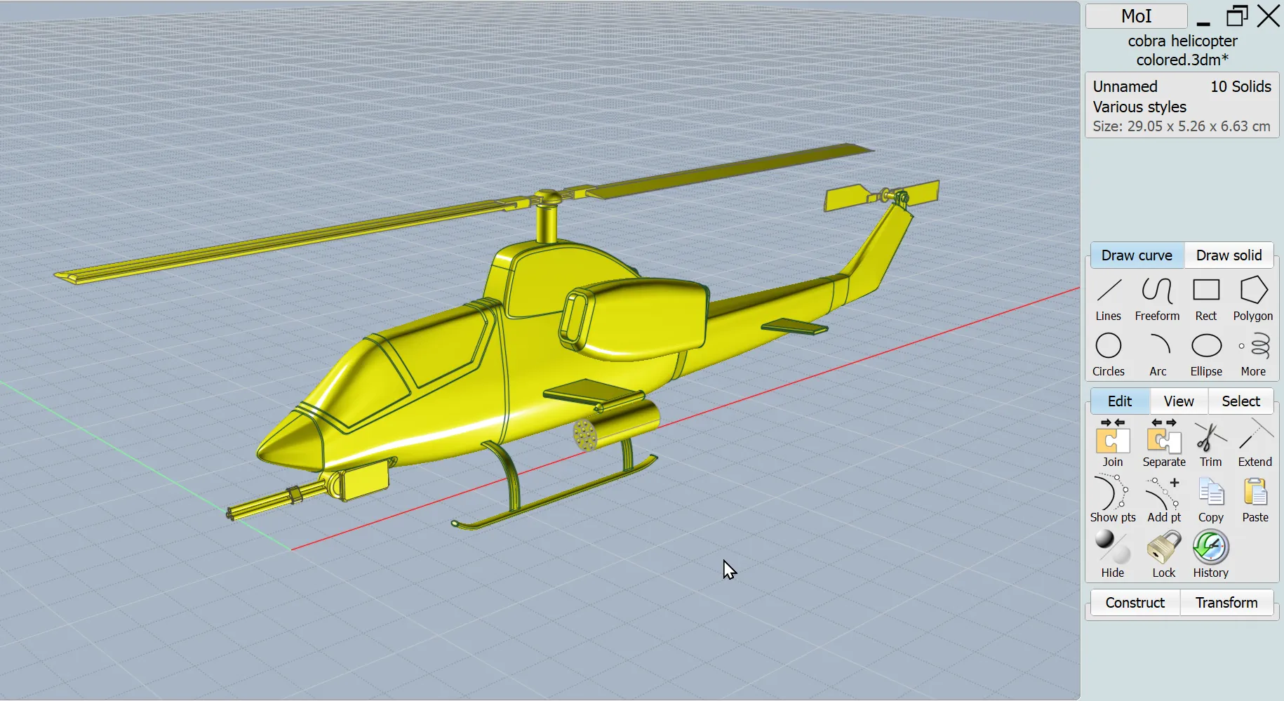 Cobra helicopter redesigned