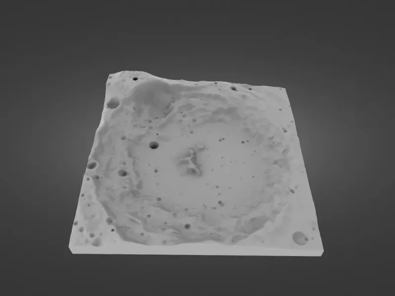 Amundsen crater - Moon crater