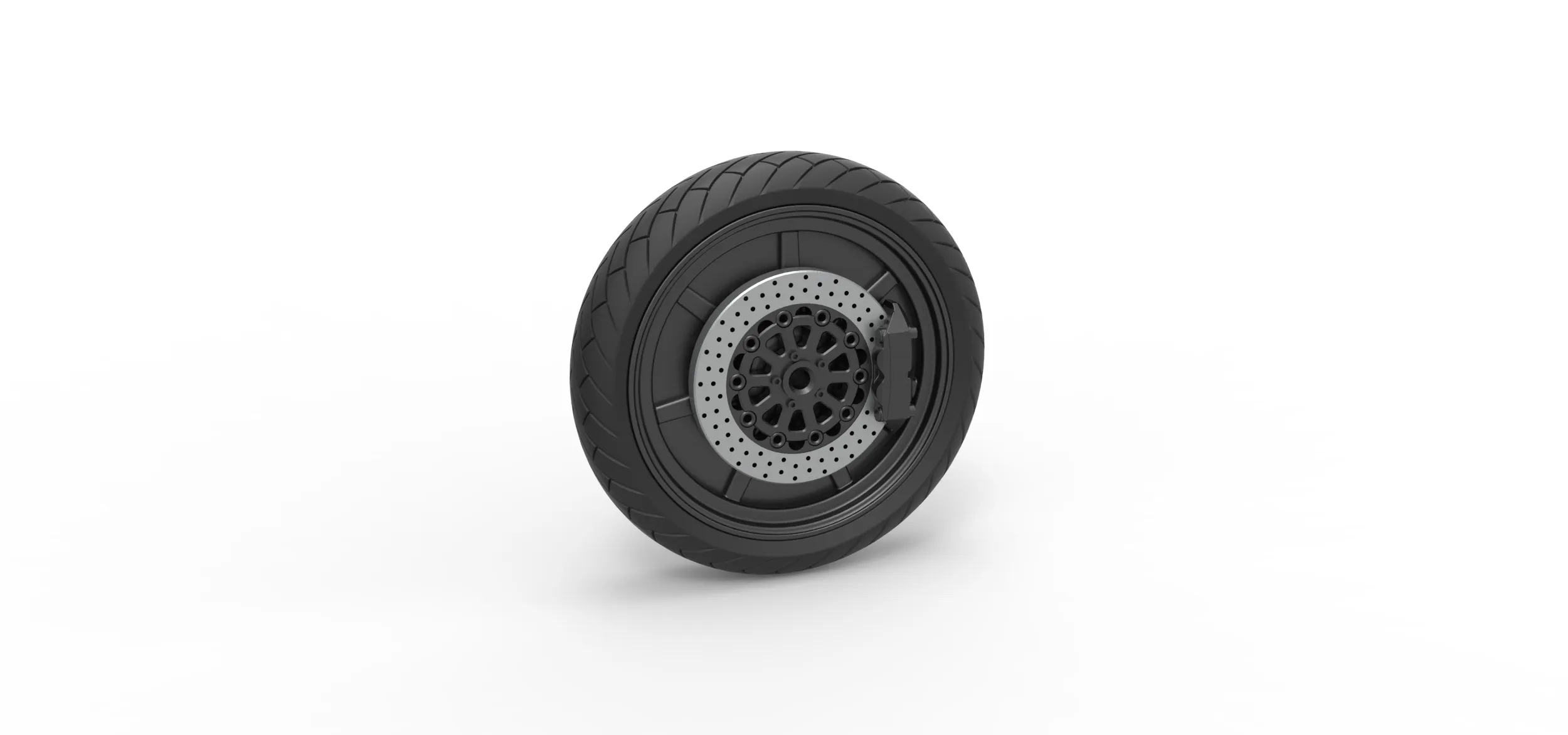 Front wheel of Top fuel Dirt dragster motorcycle Scale 1:25