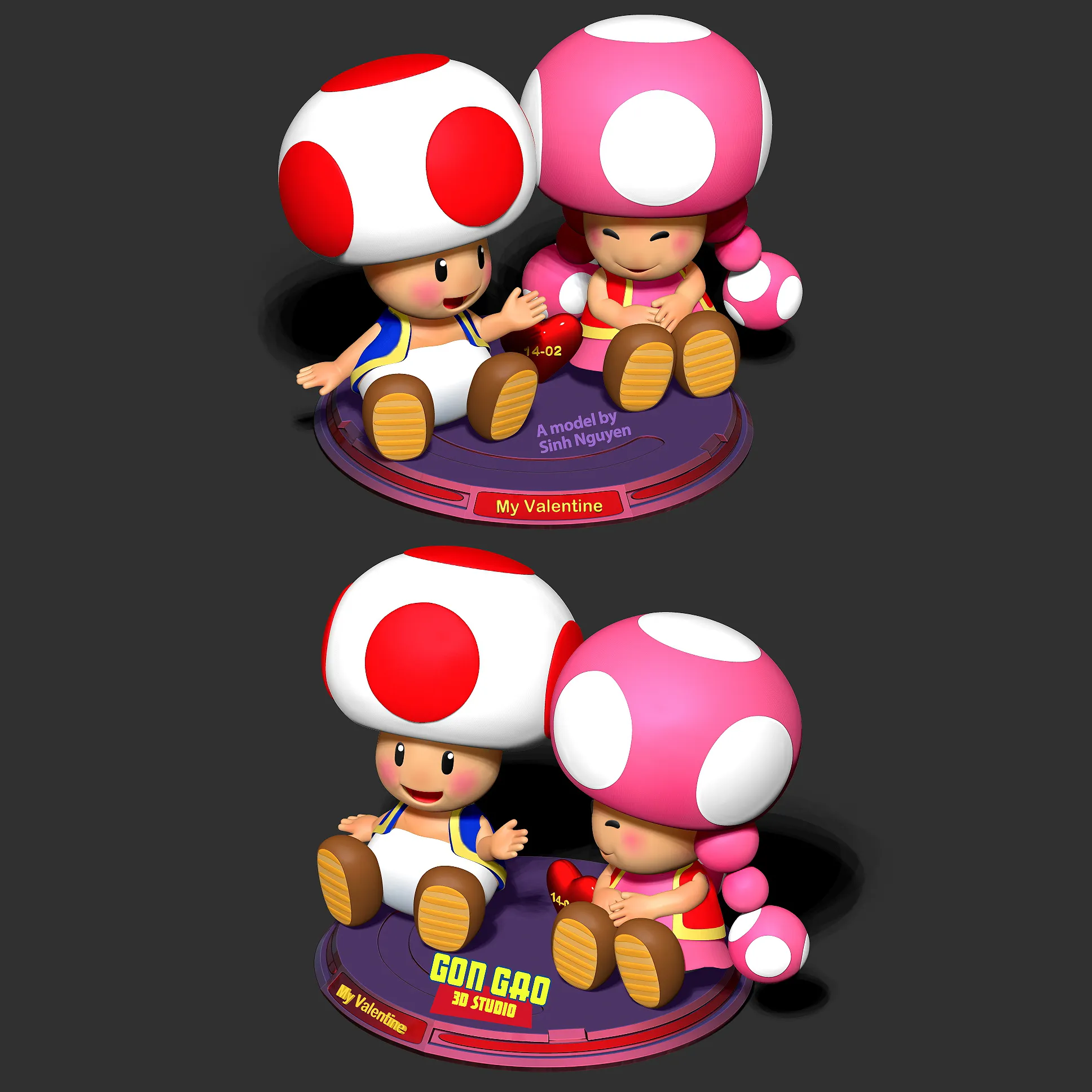 Toad and Toadette - Valentine Season