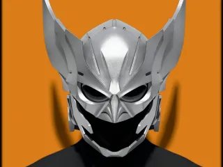 Wolverine Helmet 3D Model - Iconic X-Men Cosplay Gear