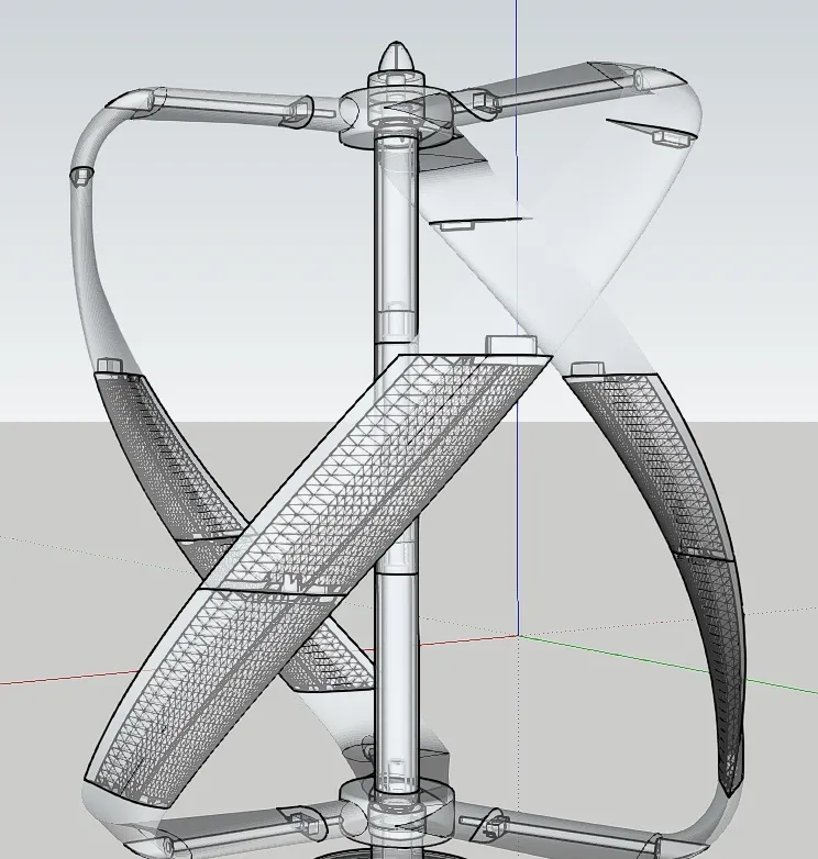 Wind Turbine / Eolienne Verticale V2
