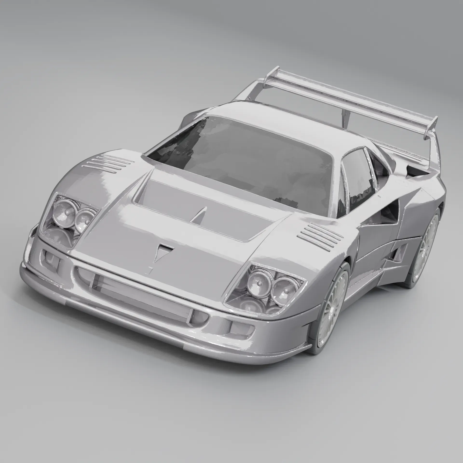 RC Car Body Ferrari F40, 3D models download