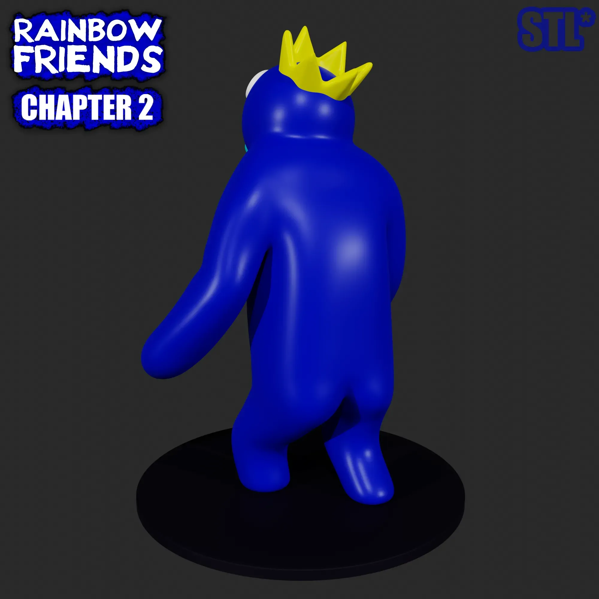 BLUE FROM ROBLOX RAINBOW FRIENDS CHAPTER 2 ODD WORLD, 3D FA