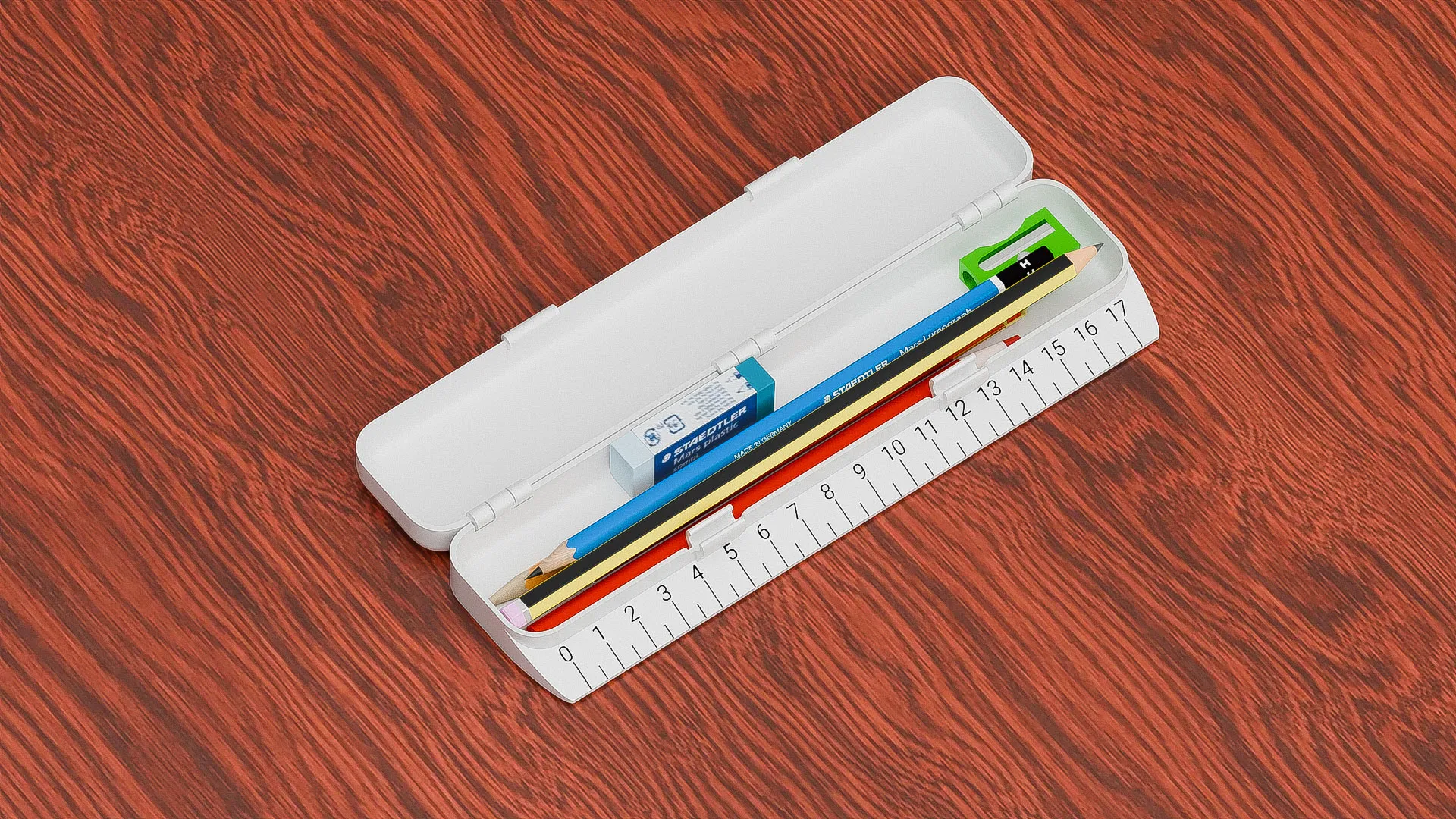 PENCIL CASE WITH RULER | 3D models download | Creality Cloud