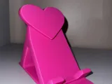 Heart-Shaped Desk Phone Stand 3D Print Decor Model-2