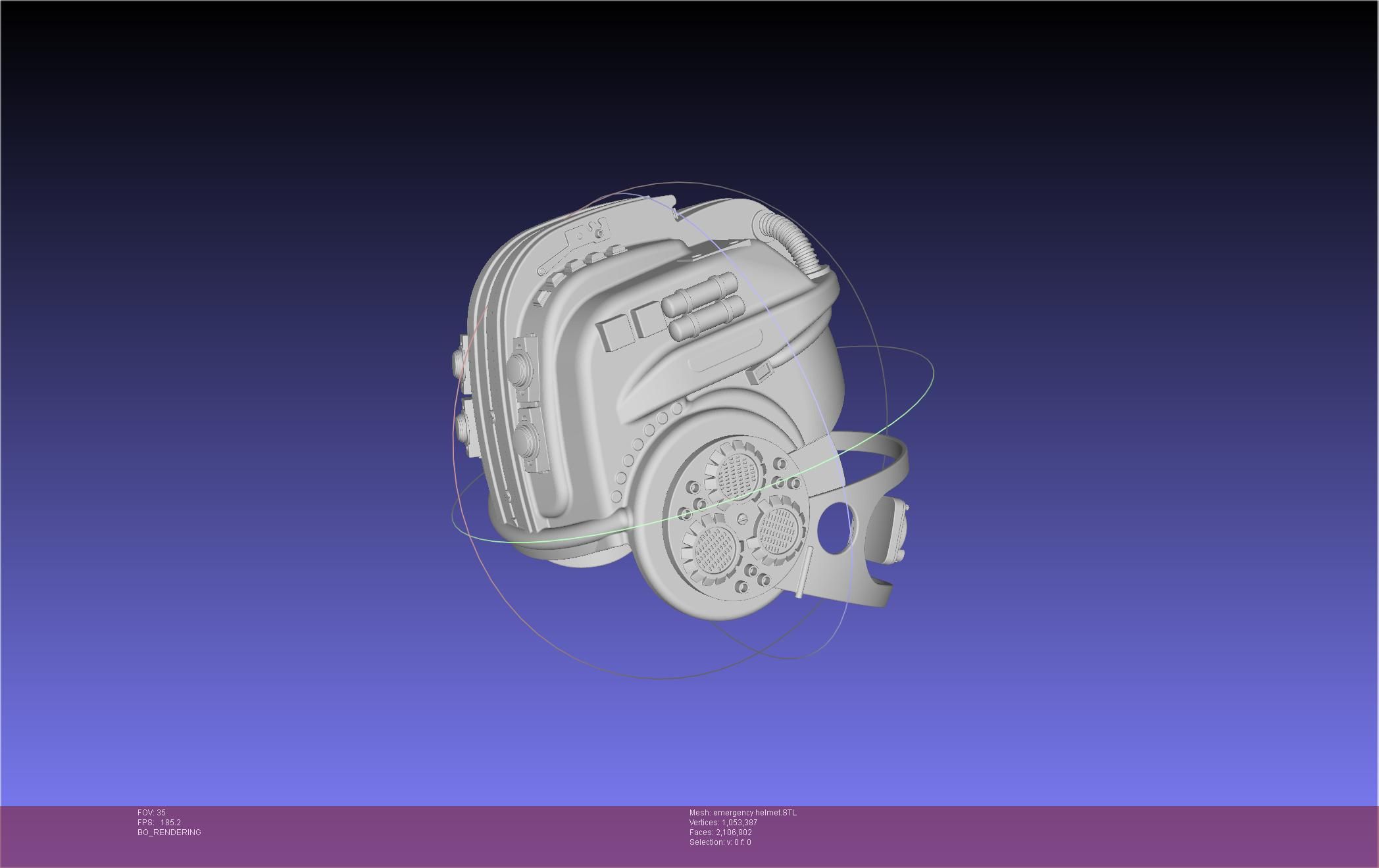 Alien Nostromo Emergency Helmet Printable Assembly | 3D models download ...