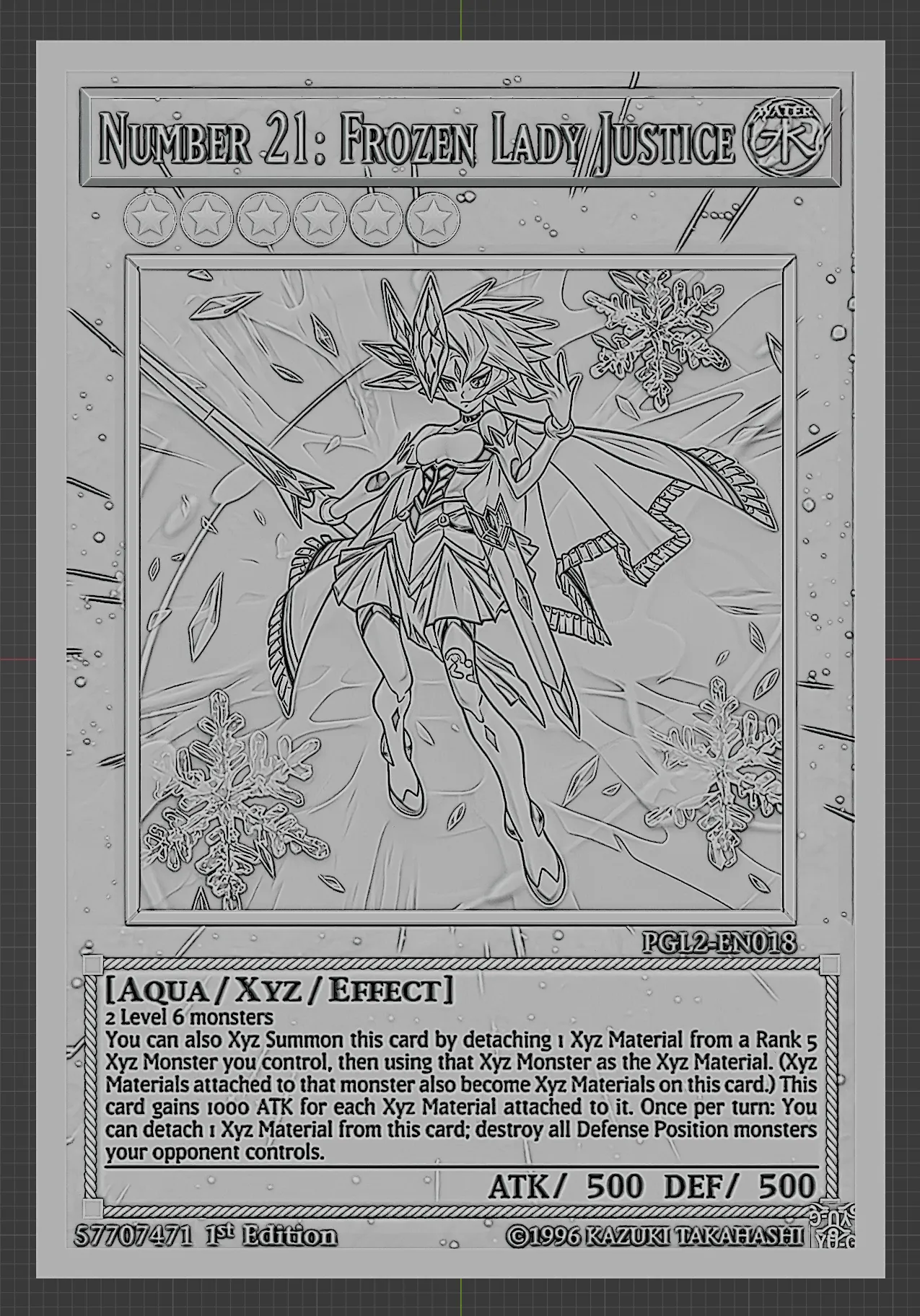 NUMBER 21: FROZEN LADY JUSTICE - YU-GI-OH!