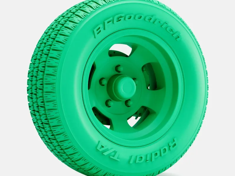 scala 1/24, ruota US Indy Mag 15x8, pneumatico BFGoodrich Radial