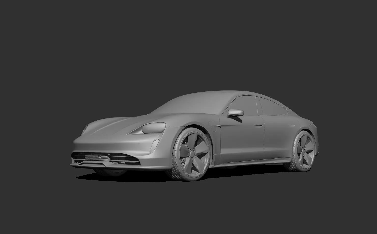 Porsche Taycan 3d print model