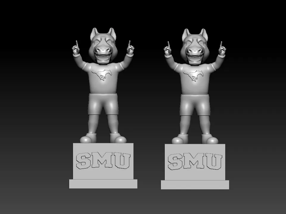 NCAA - Peruna mascot Southern Methodist University - 3d Prin
