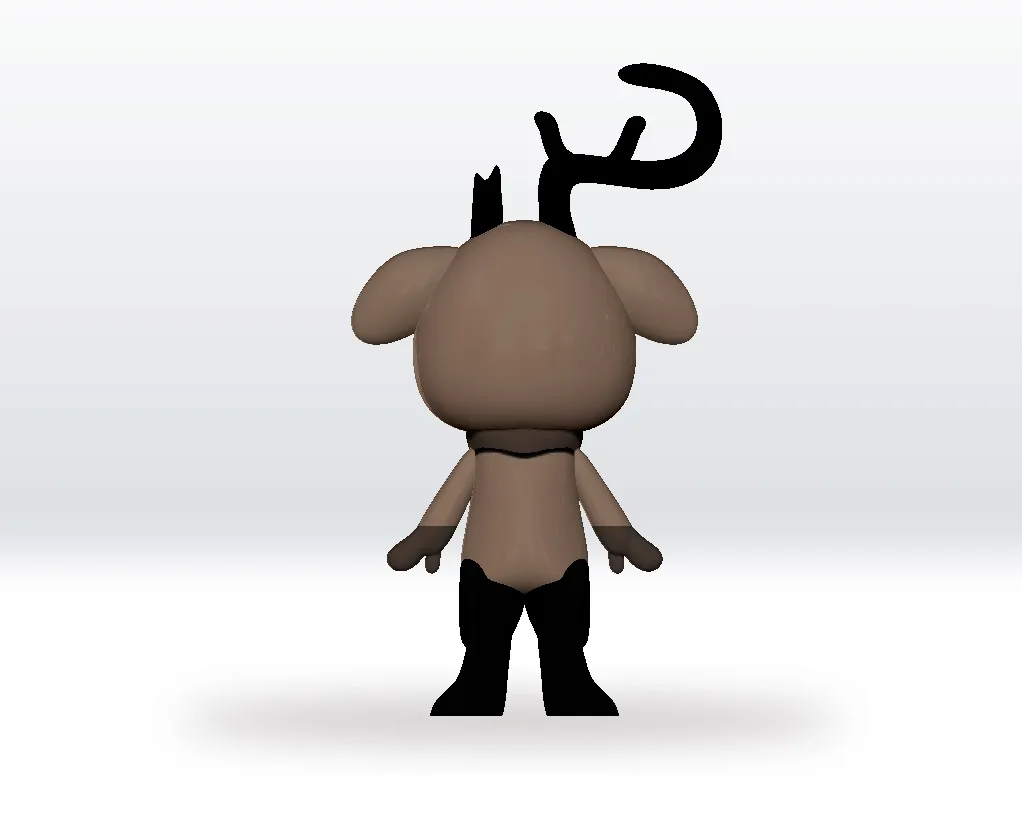 Dandy's World Twisted Rudie STL 3D Model Character Fanart