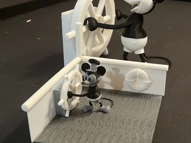 Steamboat Willie at the Helm - small scale.