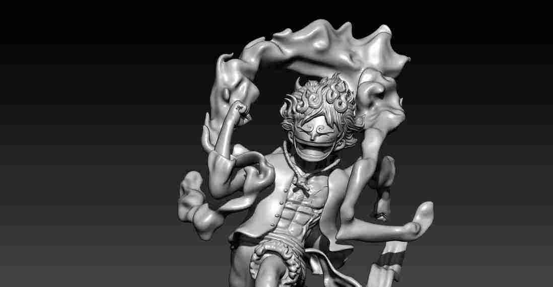 STL file Monkey D Luffy Gear 5 Sun God Nika One Piece 🐒・Model to download  and 3D print・Cults