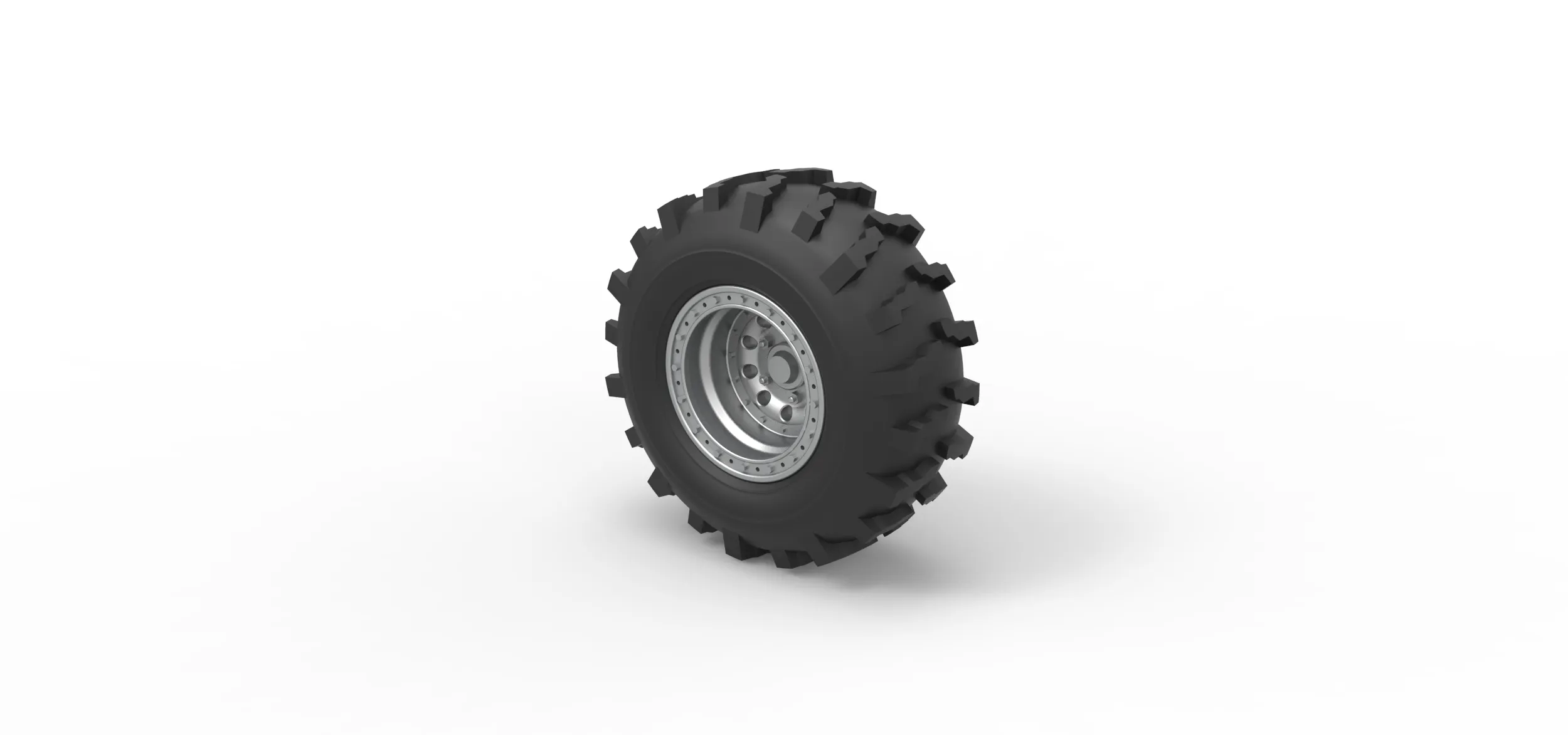 Front wheel from Mud dragster Version 3 Scale 1:25