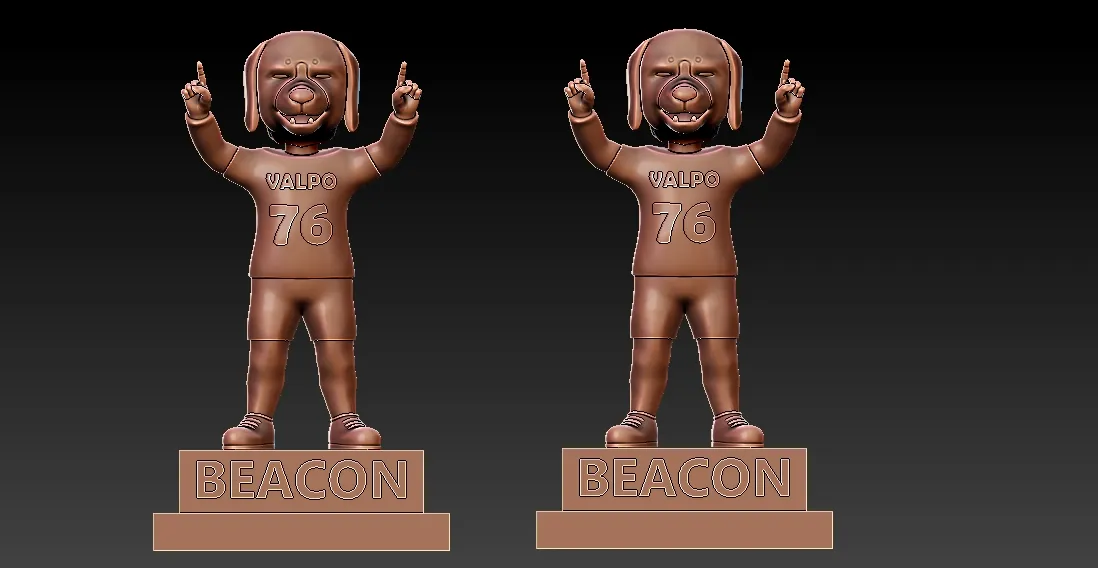 NCAA - Beacon mascot - Valparaiso University - 3d print