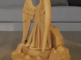 3D Print Angel He Is Risen Easter Statue STL File-4