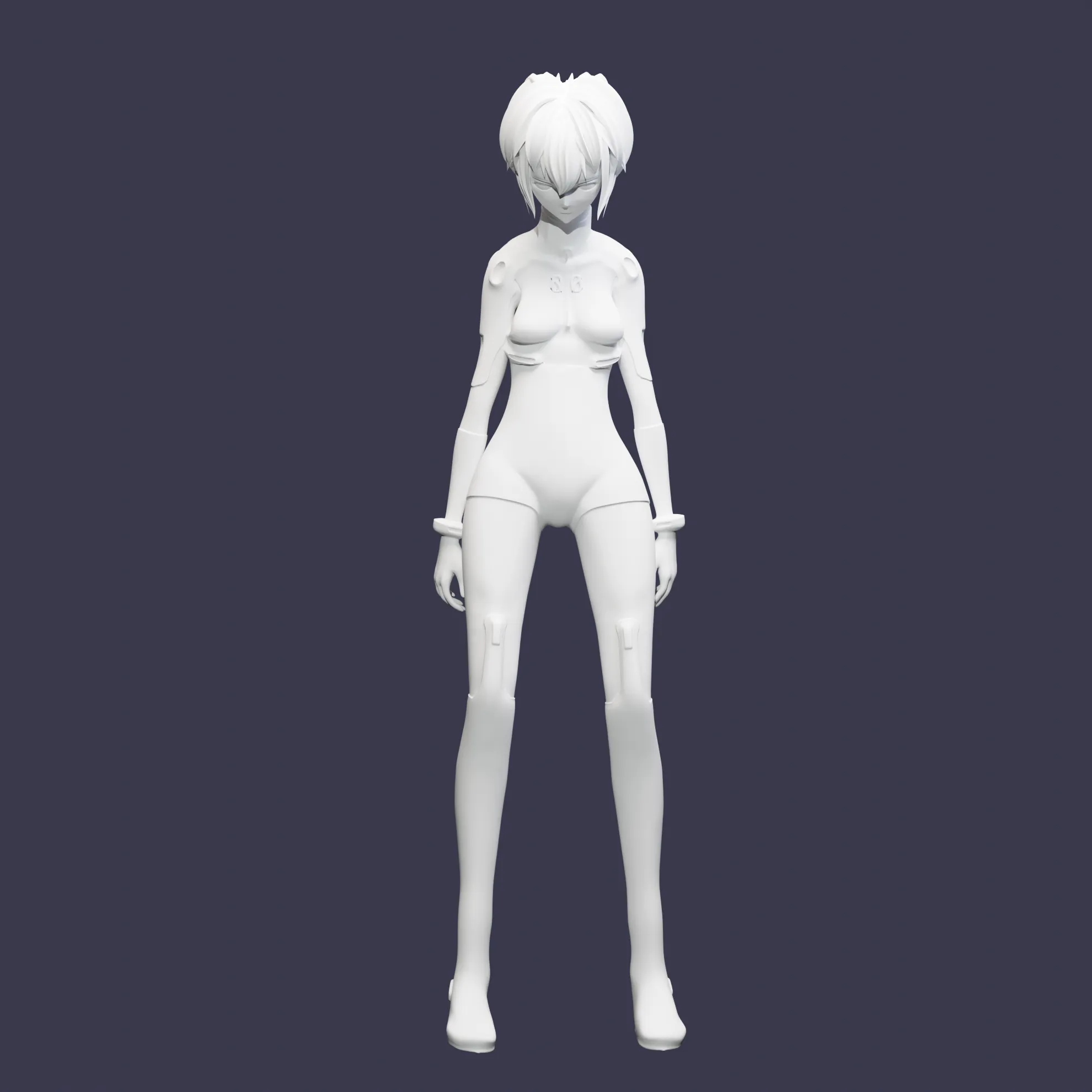 Evangelion Rei Ayanami - full body pose