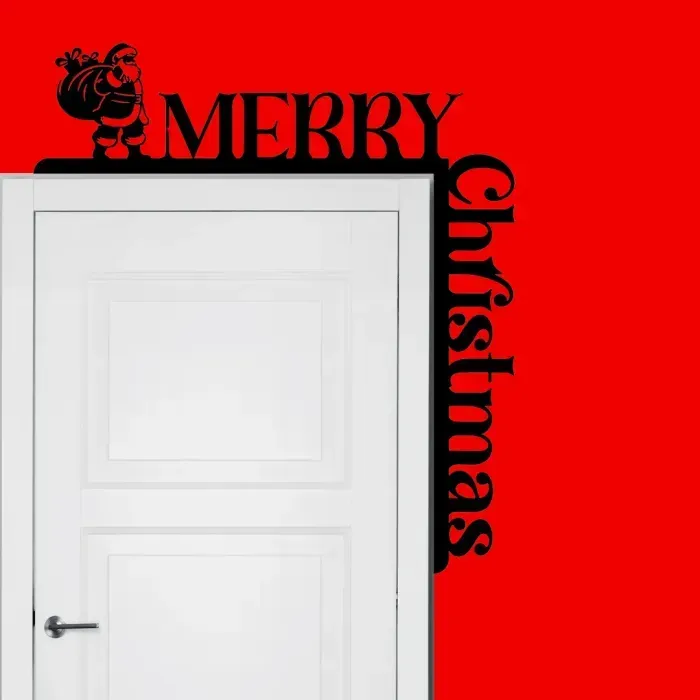 Merry Christmas Door Corner