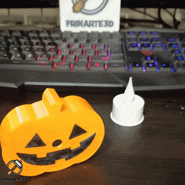 Confezione di portacandele a forma di zucca di Halloween