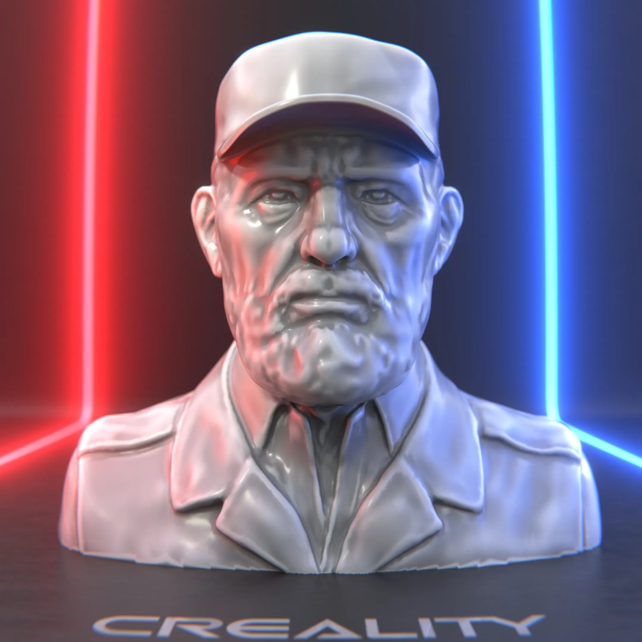 "Fidel Castro Bust" – Revolutionary Icon in Sculpture