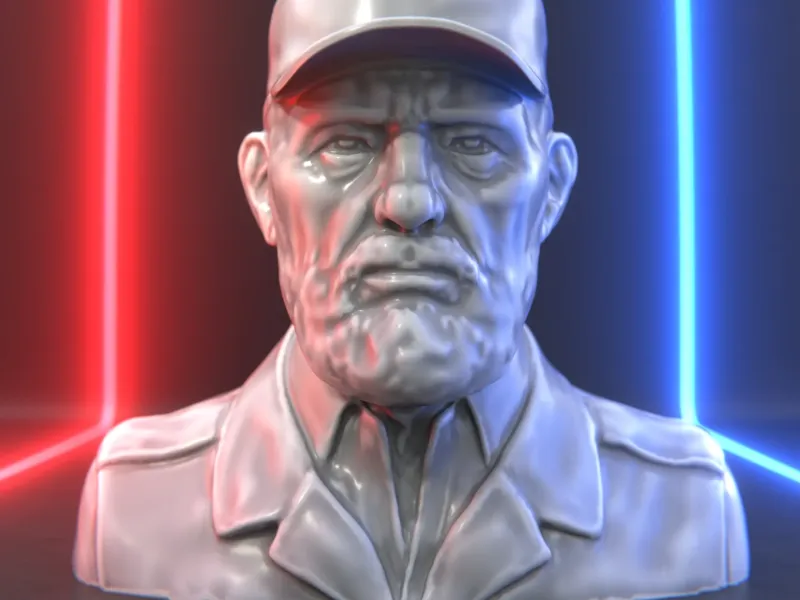 "Fidel Castro Bust" – Revolutionary Icon in Sculpture