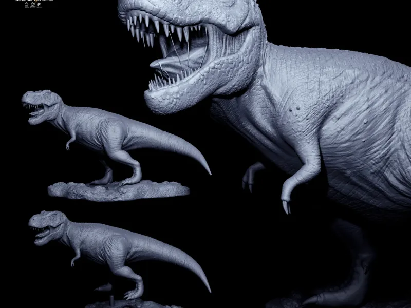 Dinosaur - Tyrannosaurus - T Rex  3D Printing