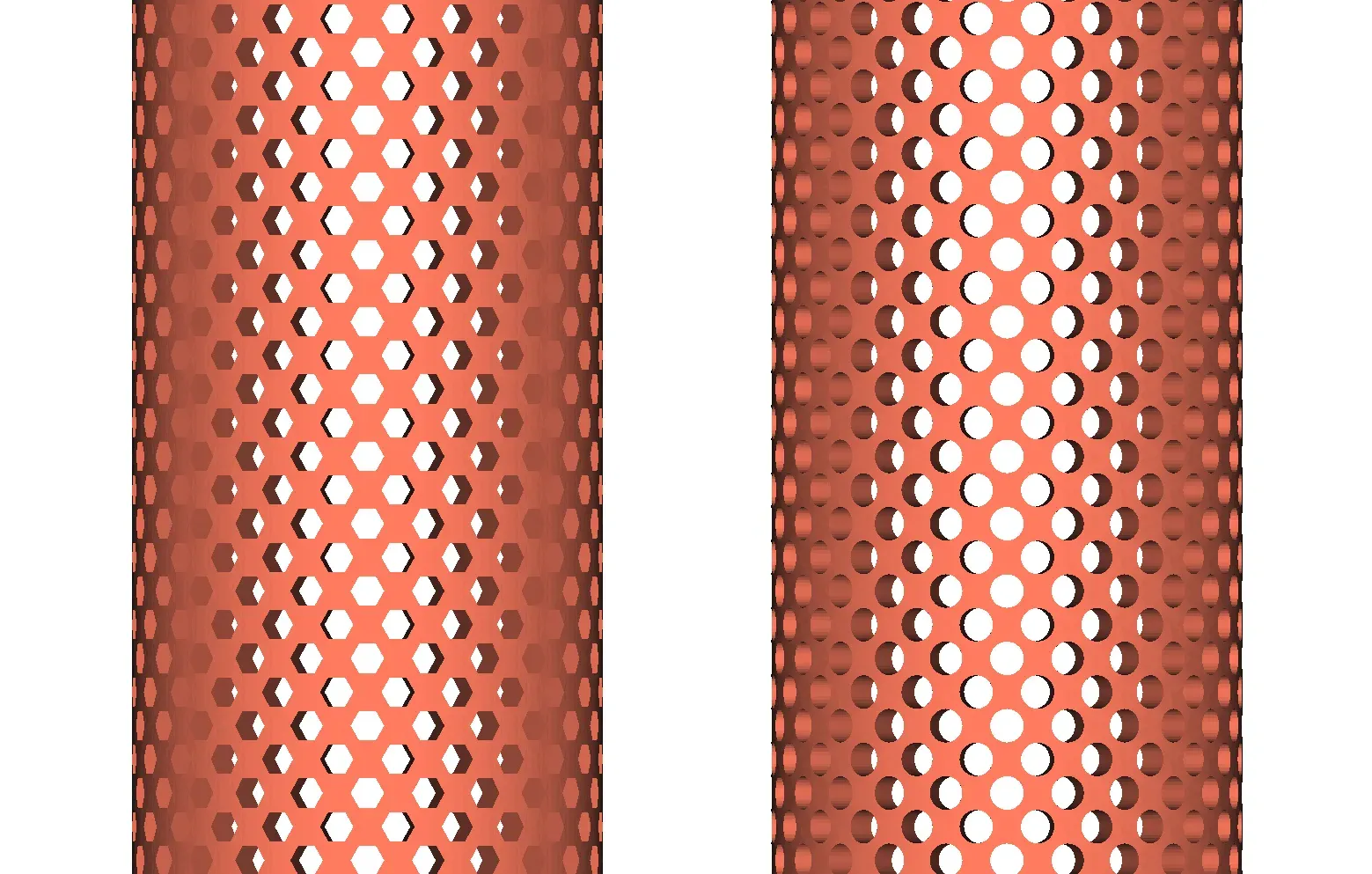 Aquarium filter shrimp intake 16mm (Round and hexagonal hole
