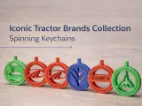 Iconic Tractor Brand Collection–Spinning Keychains-1