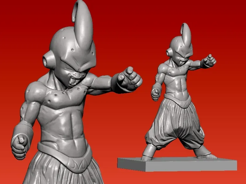 Majin Boo Dragonball Fan model - statue - 3D print