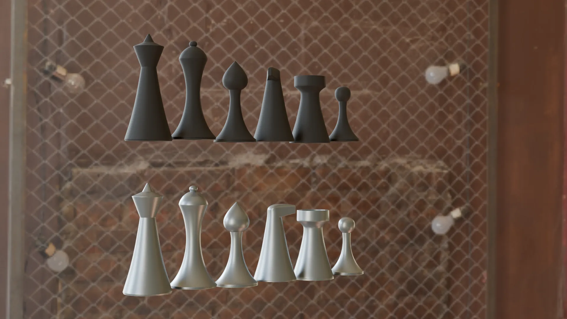 Modern Chess Set 3MFL – Sleek Minimal Pieces for 3D Printing-4