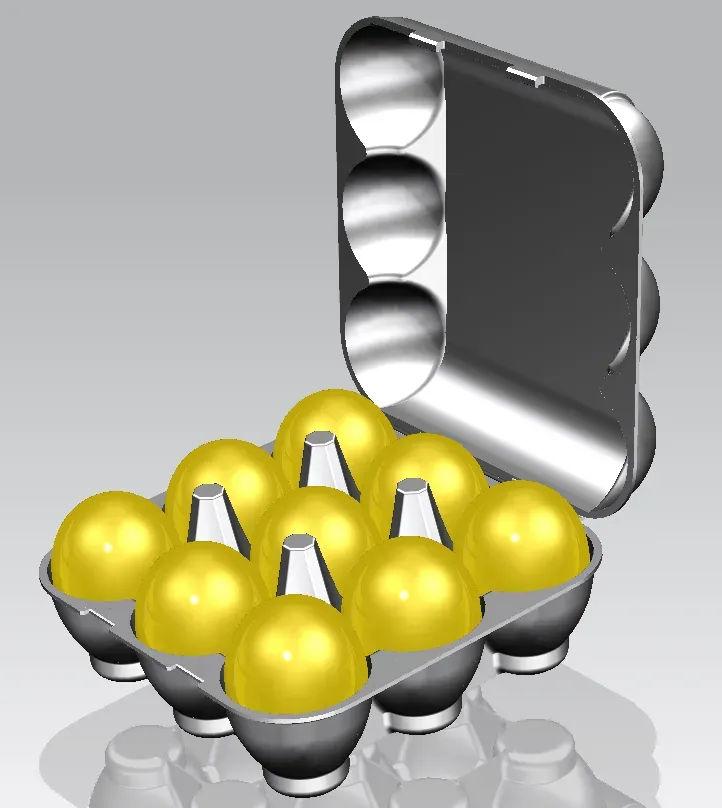egg container size M 9 pcs.