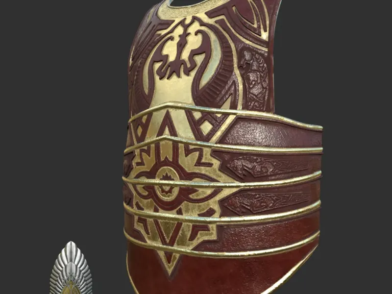 Theoden Chest Armor lord of the rings 3D DIGITAL DOWNLOAD