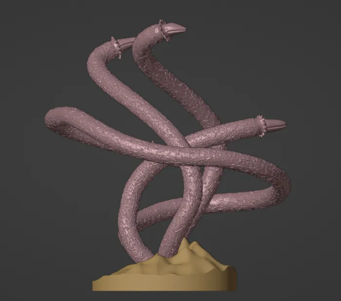 tentacle-creature-28mm-scale-3d-models-download-creality-cloud