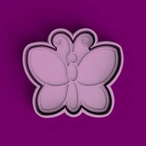 cortante + estampa mariposa / butterfly cutter + stamp