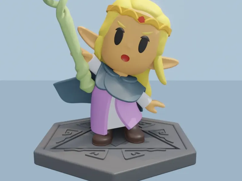 STL THE LEGEND OF ZELDA ECHOES OF WISDOM - ZELDA MINIATURE