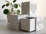 Modular Pixel Desk Organizer Set - Clean Retro Voxel Storage-1