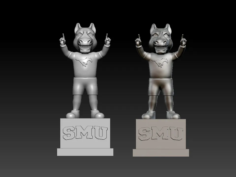 NCAA - Peruna mascot Southern Methodist University - 3d Prin