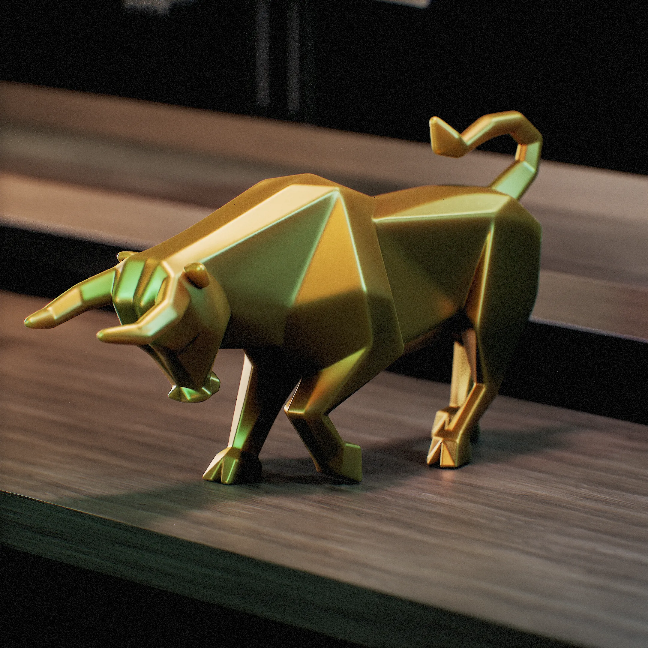 Toro Poligonal - Polygon Bull - Low poly