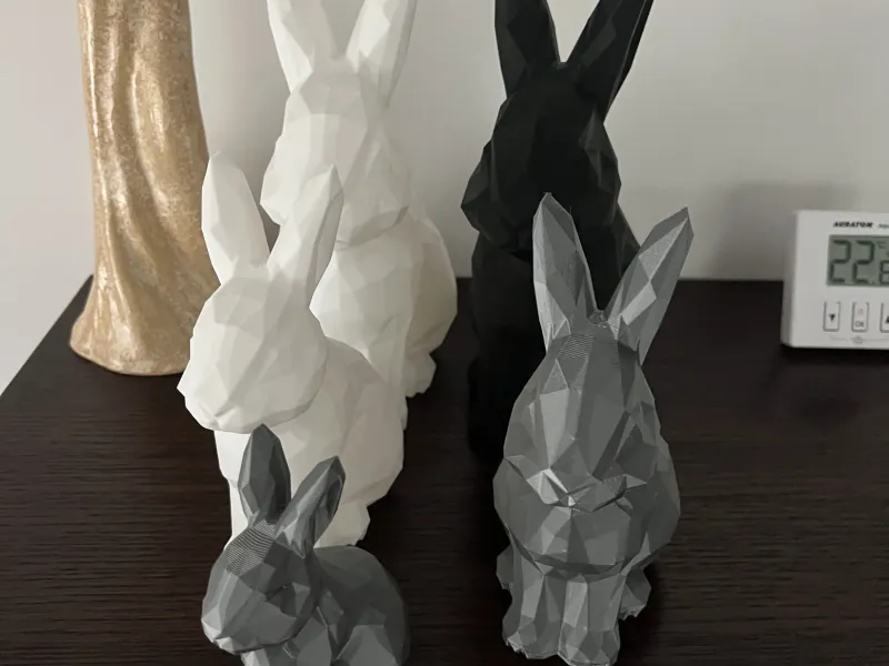 Low Poly Rabbits - WireFrame