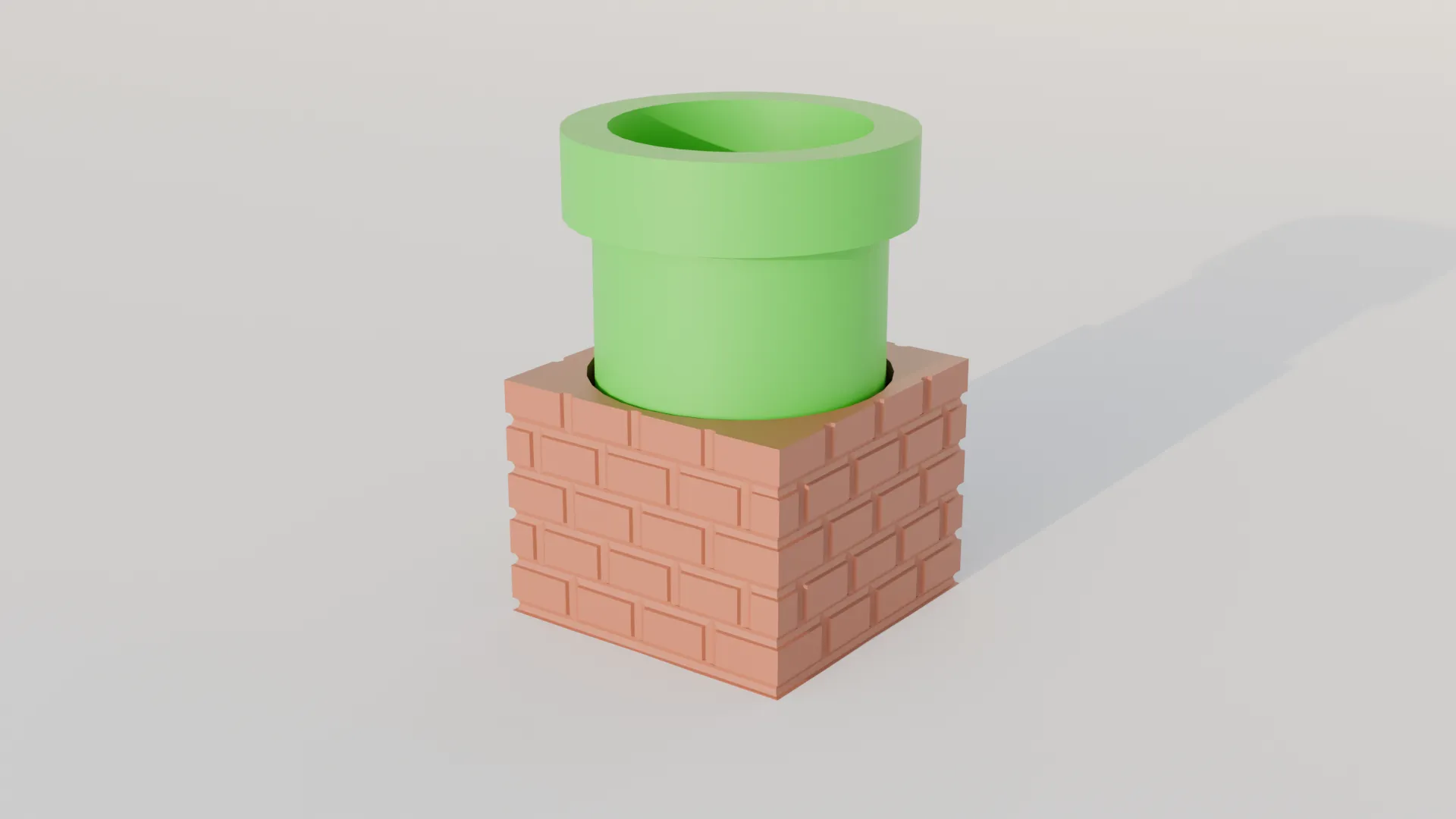Super Mario Pipe pencil holder