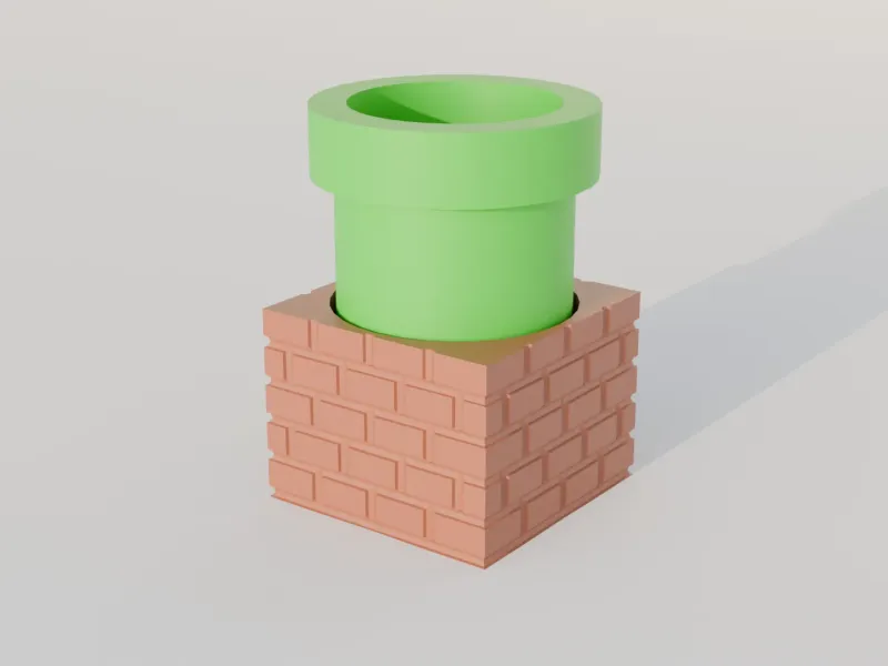 Super Mario Pipe pencil holder