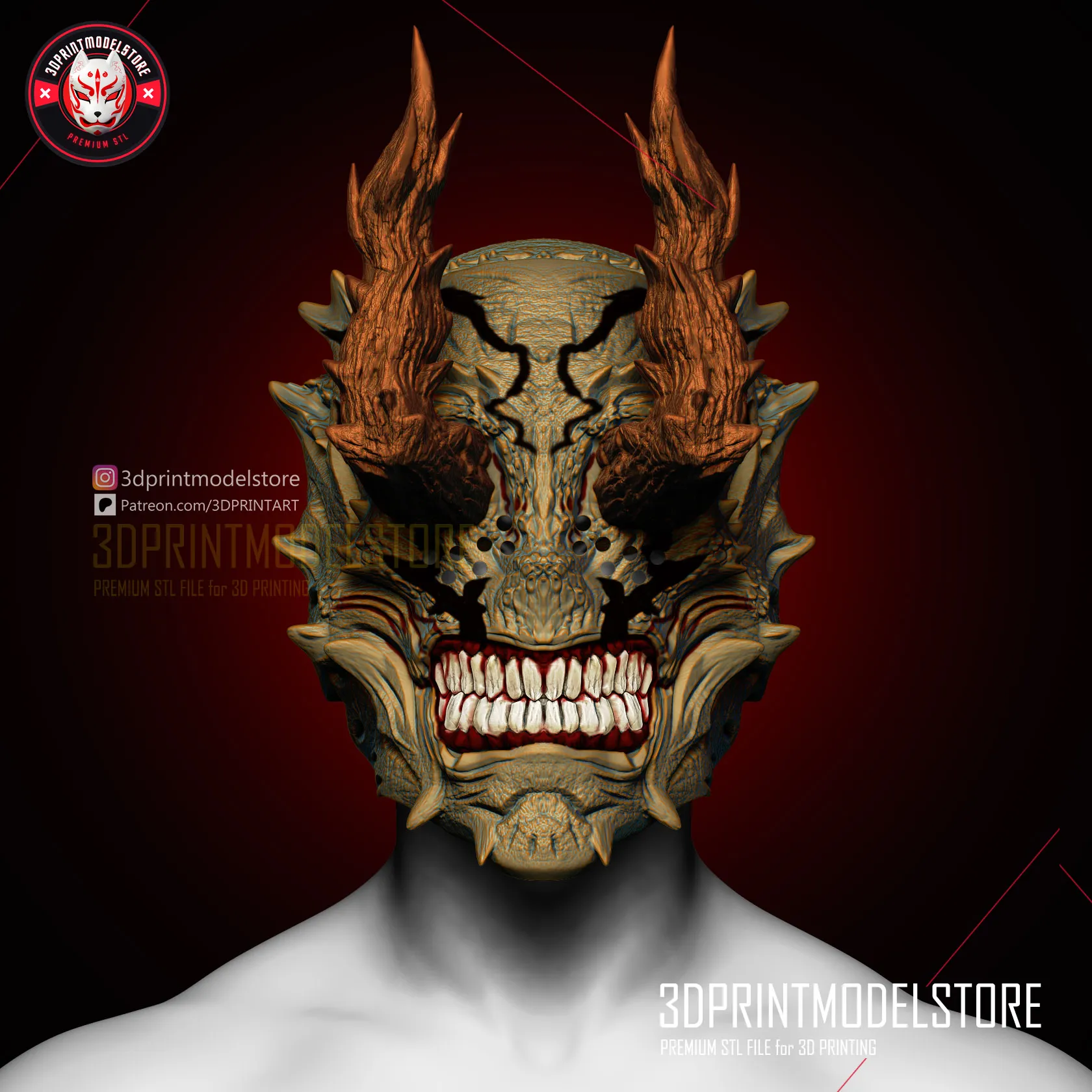 Hanami Mask - Jujutsu Kaisen Anime Cosplay Props