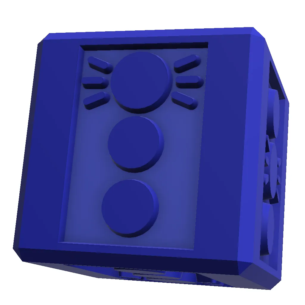 Educational Traffic lights Stamp Cube for sensory play