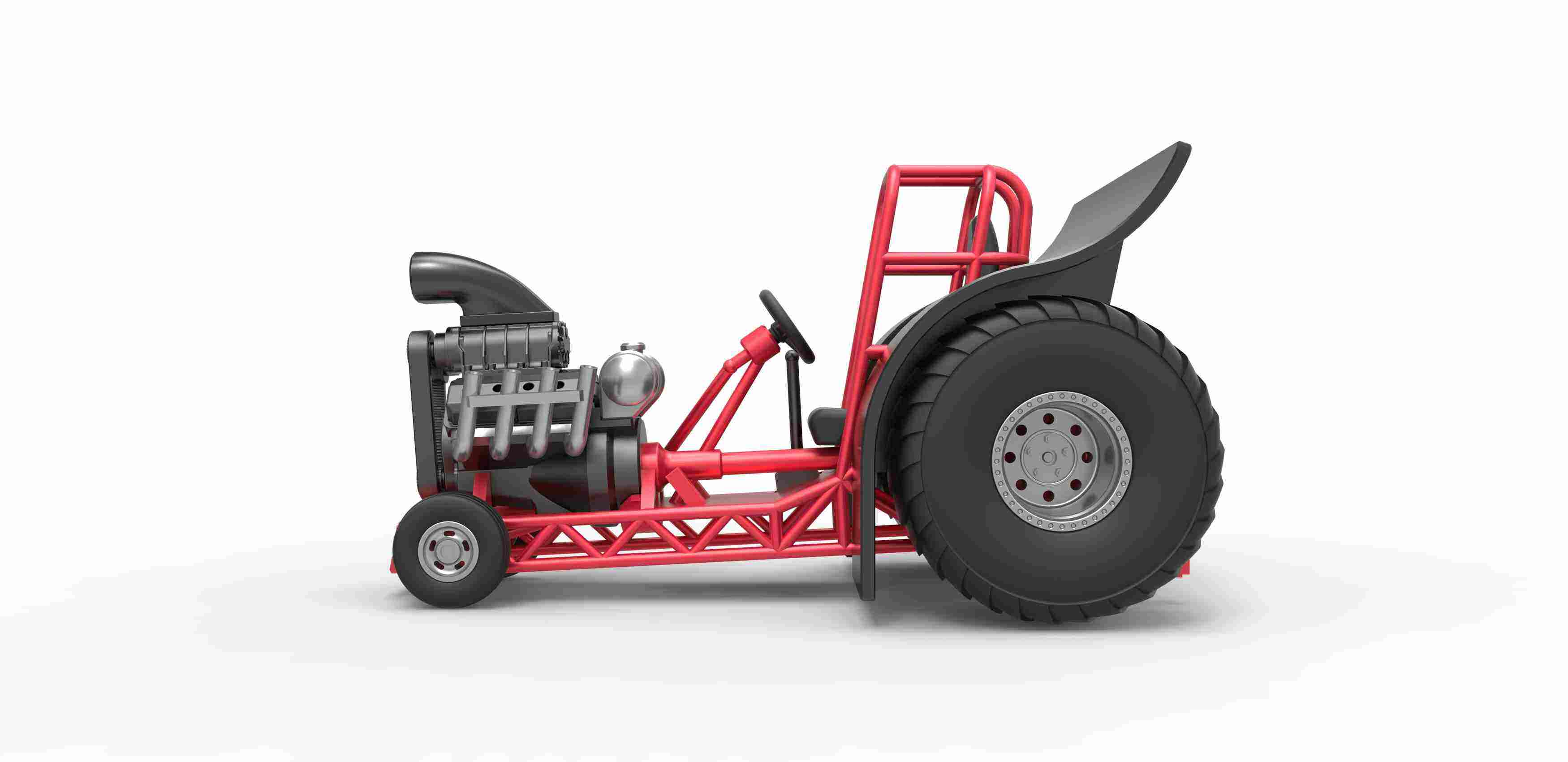 Mini Rod pulling tractor Version 1 Scale 1:25, 3D models download