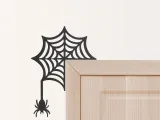 Halloween Door Corner Decor, Spider - Web Shaped-2