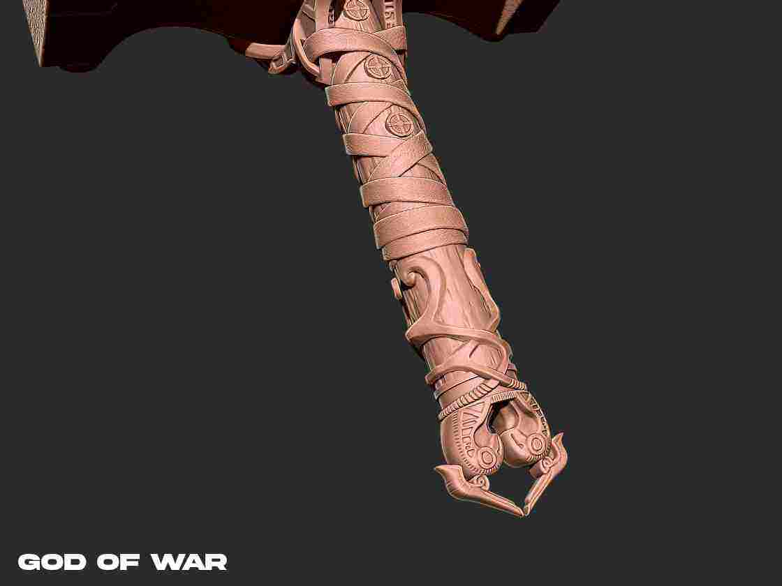 Mjolnir - God of war - Ready to print 3d model 3D model 3D