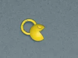 Angry Pac-Man Keychain-0